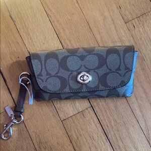 Coach Signature Wristlet Wallet